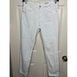 AG Adriano Goldschmied The Prima Cigarette Leg Jean in White size 30 / 10